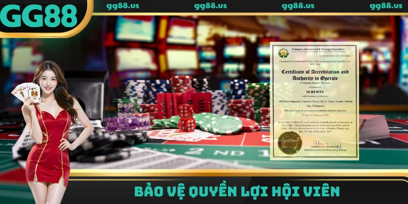 Giấy phép hoạt động GG88 bảo vệ quyền lợi hội viên